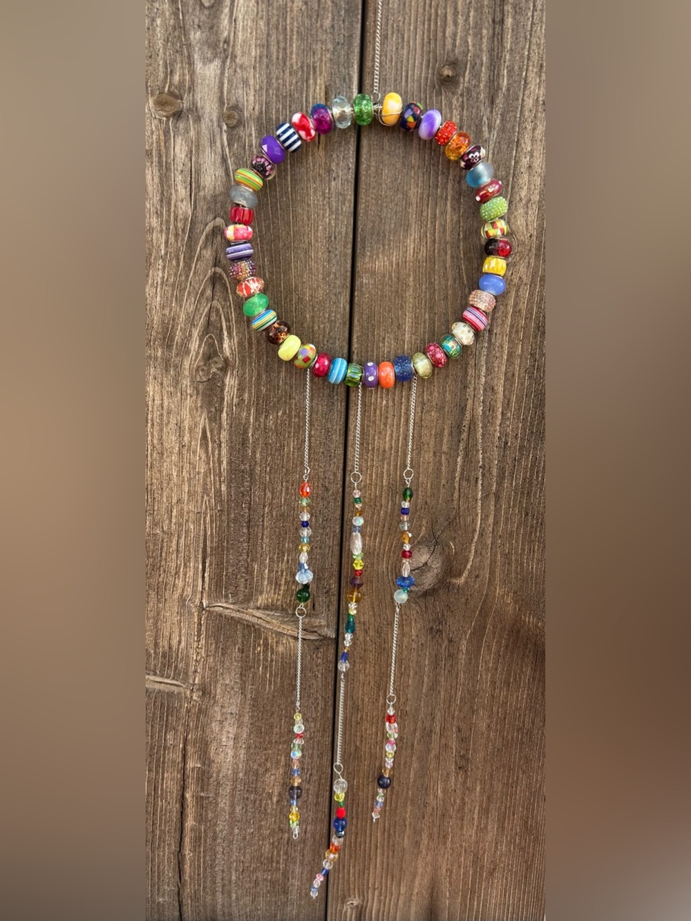 Multi-colored Beaded Sun Catcher